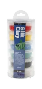 Kreatívna sada "Silk Clay", 6 farieb, CREOTIME